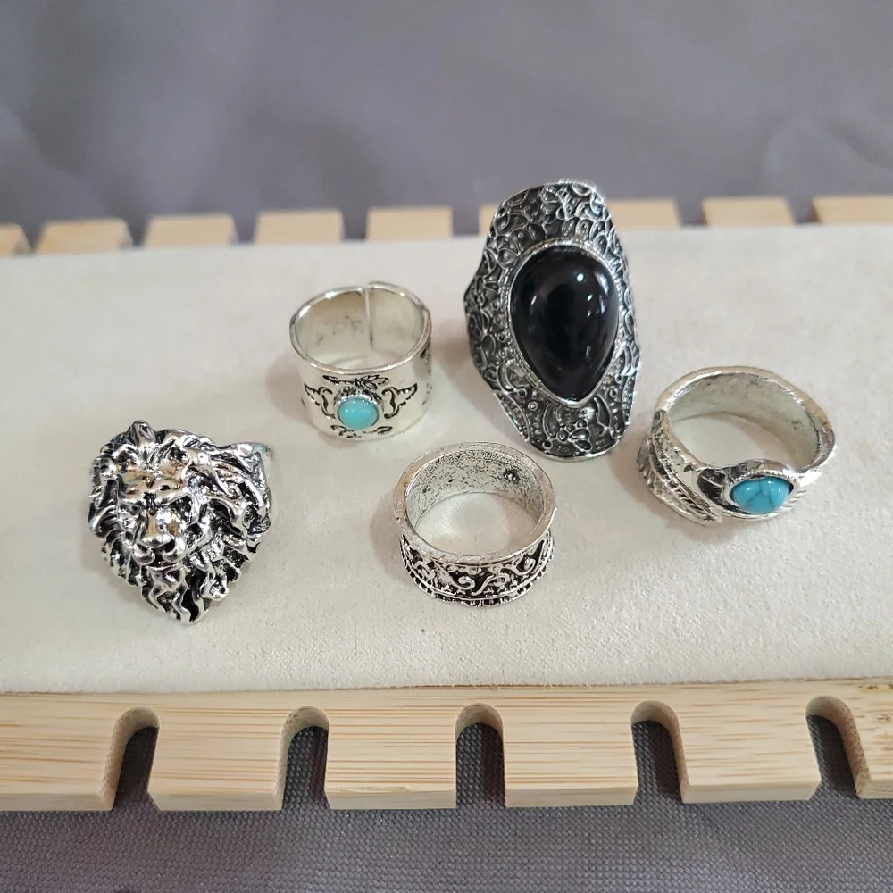5 Pcs Rings - Picture 2 of 6